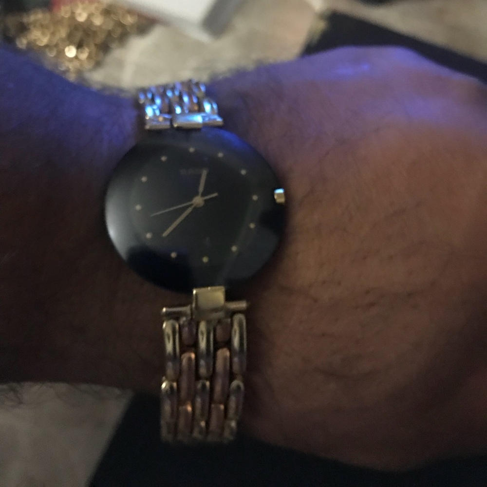 Men rado watch 14k gold real gold stamps8 1/2wrist